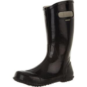 Bogs Outdoor Boots Kids Rainboot Gloosy Black Waterproof  Black 71325 Size 4